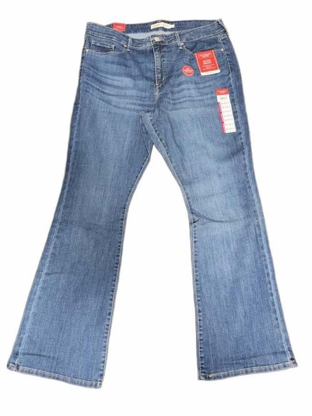 Levi Strauss Signature Mid Rise Bootcut Jeans Size 18M W34 L32 Blue Wash